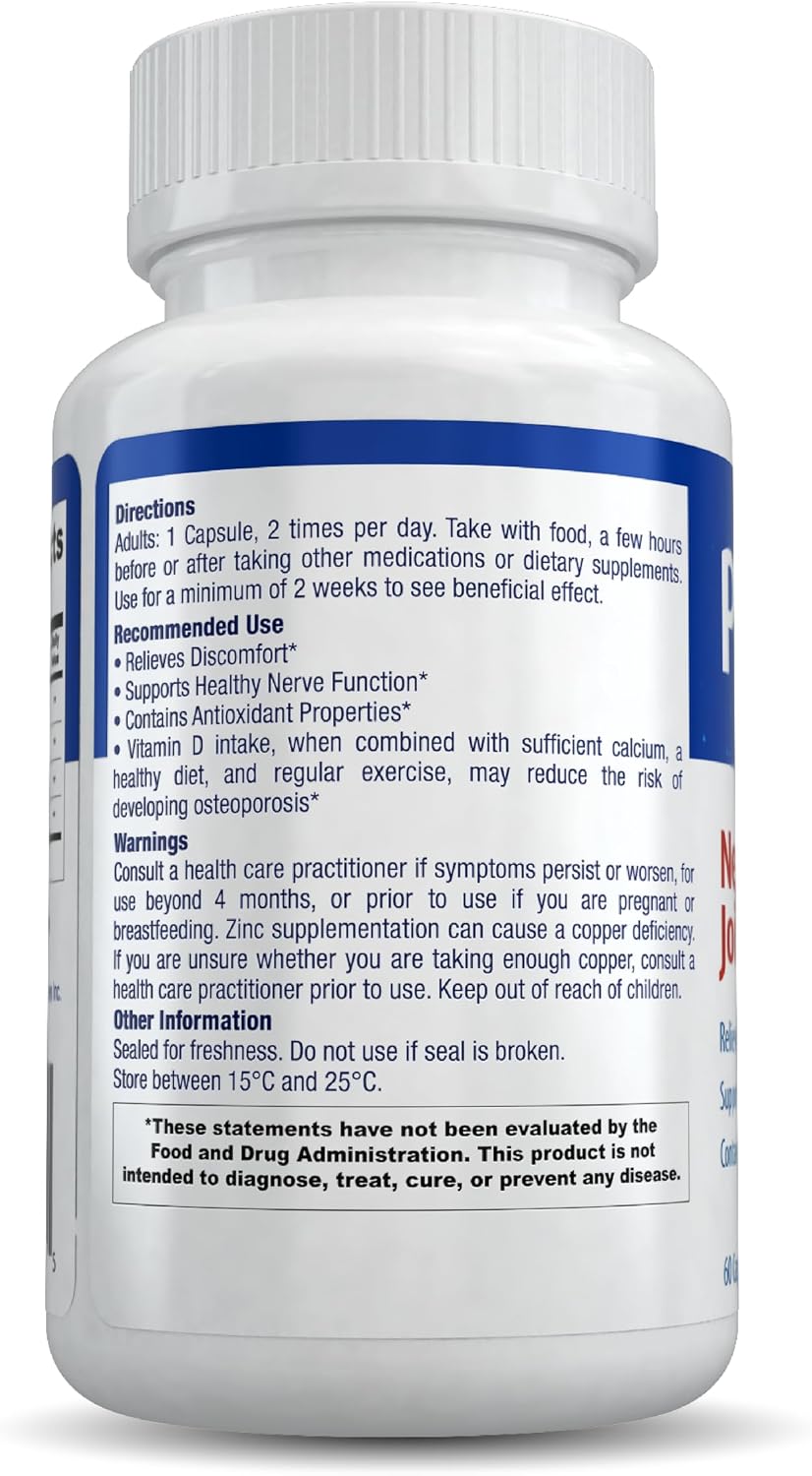 Pamidrol Nerve and Joint Support - 60 Capsules - görsel 3