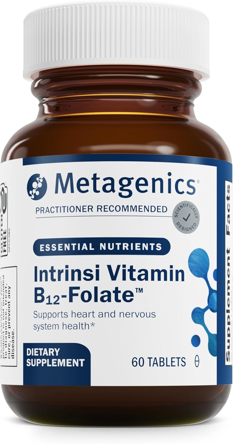 Metagenics Intrinsi Vitamin B12-Folate – with Methylcobalamin, L-5-MTHF & Intrinsic Factor – 60 Tablets - görsel 1