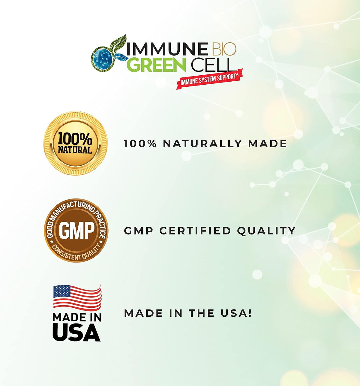 Immune Bio Green Cell - 240 ml (2 Pack) - Immune System Support with Vitamin C & Herbs - görsel 4