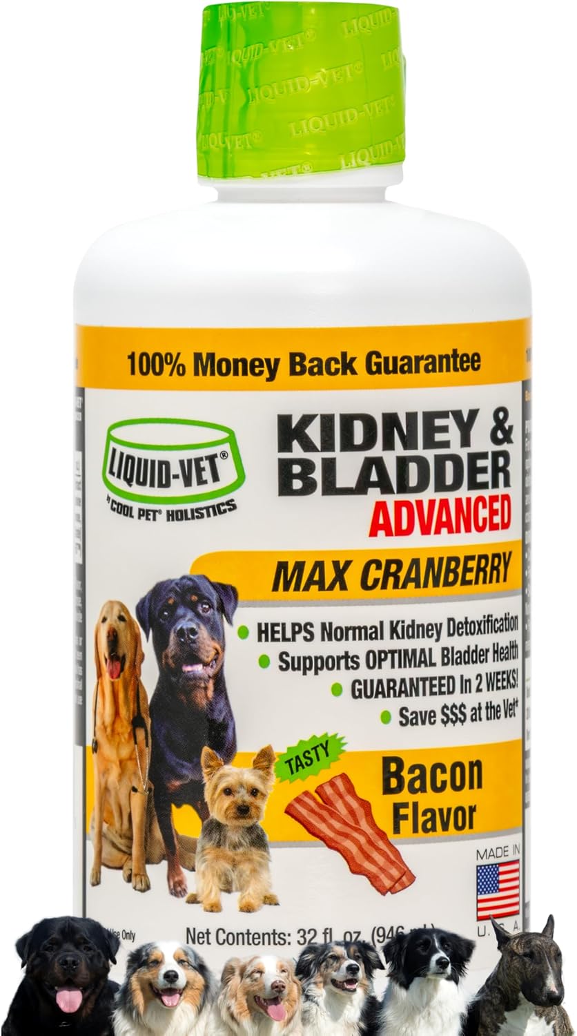 Liquid-Vet K9 Kidney & Bladder Formula with Cranberry & D-Mannose for Dogs - görsel 1