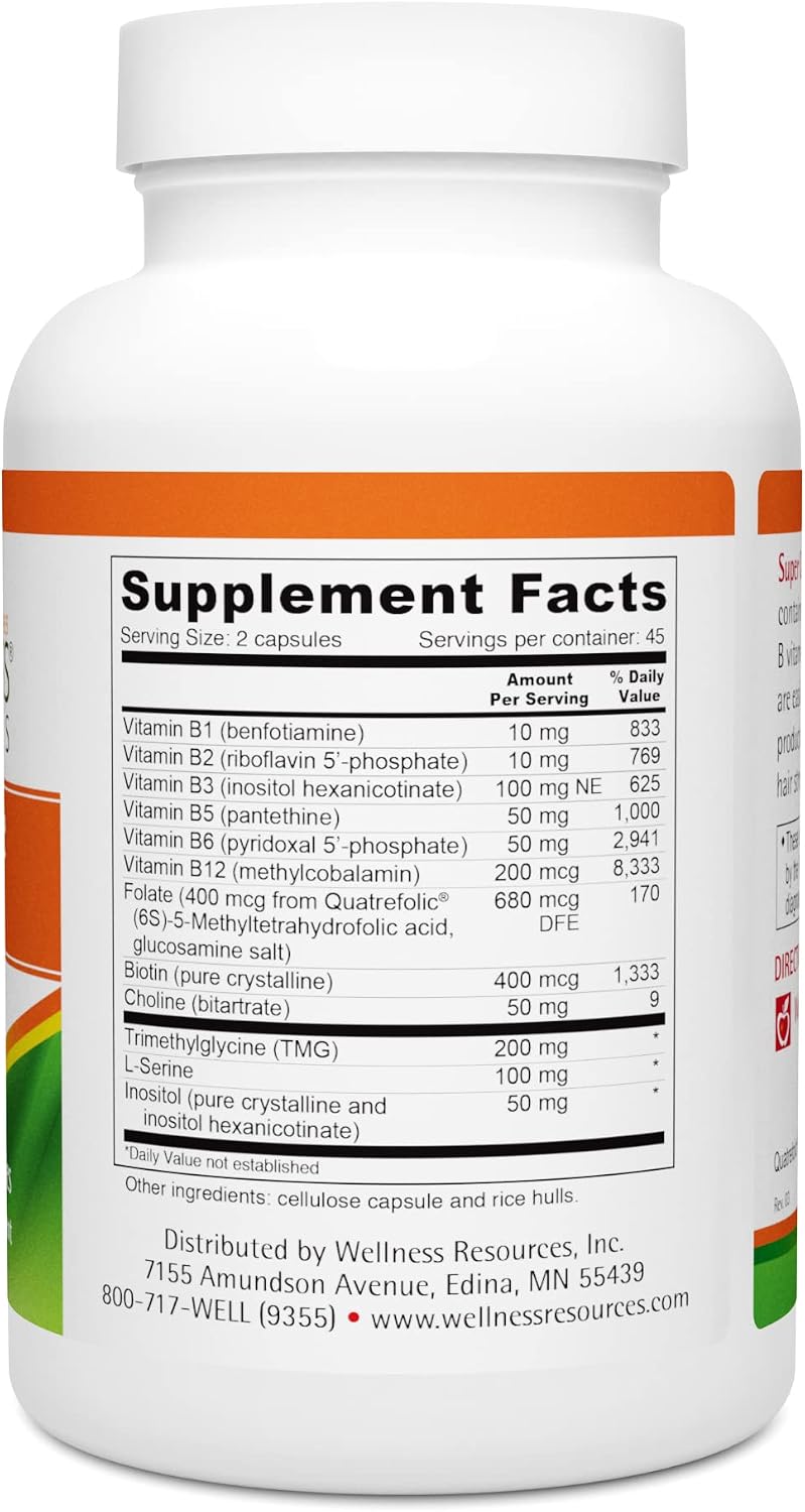 Wellness Resources Super Coenzyme B Complex – 90 Capsules - görsel 5