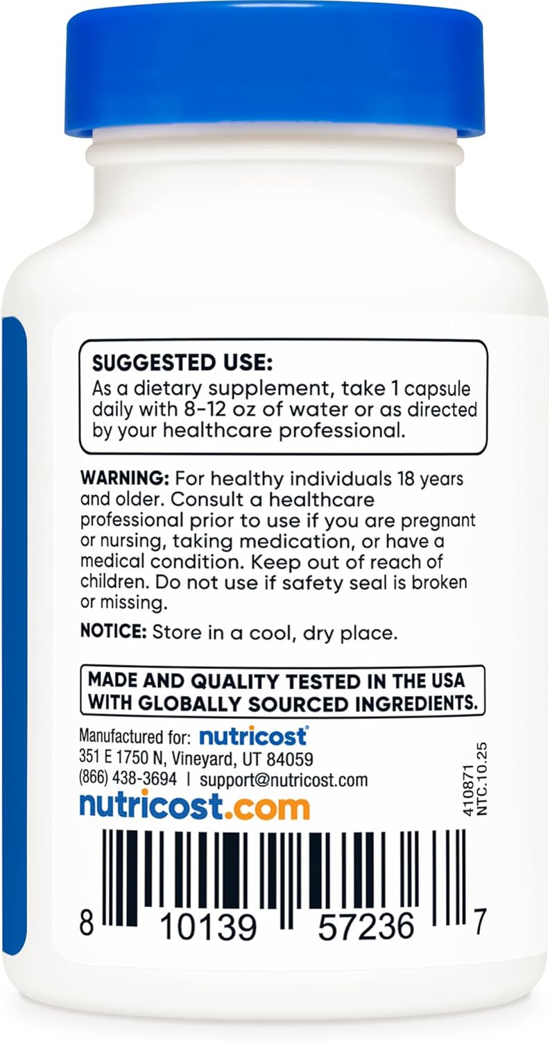 Nutricost Dihydroberberine Capsules (200mg, 60 Count) - görsel 5
