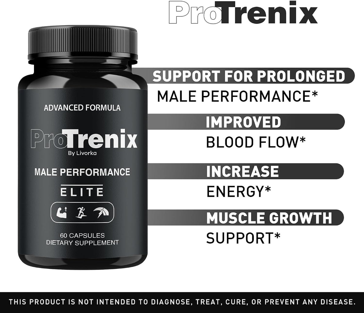 (3 Pack) ProTrenix Pills for Men, All-Natural Multivitamin Supplement, 180 Capsules - görsel 3