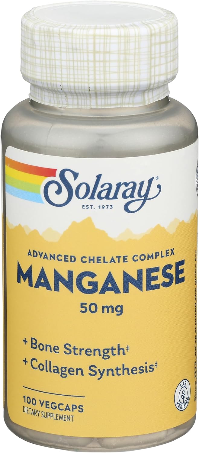 SOLARAY Manganese 50 mg – 100 VegCaps - görsel 3