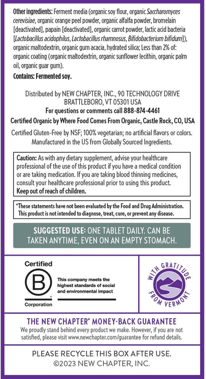 New Chapter One Daily Every Man's Multivitamin 40+ (48 Tablets)
