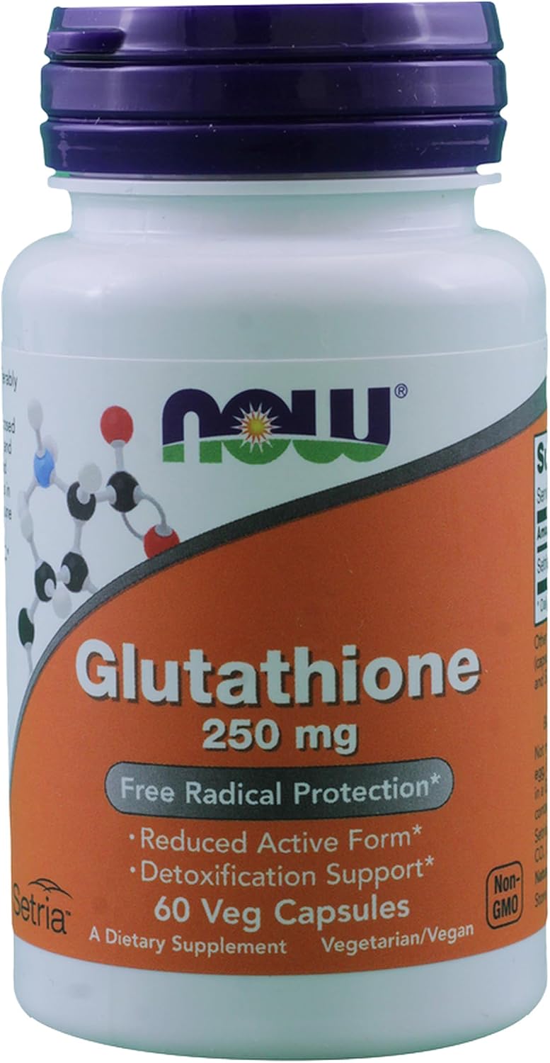NOW Foods Glutathione 250mg, 60 Capsules (2-Pack) - görsel 1