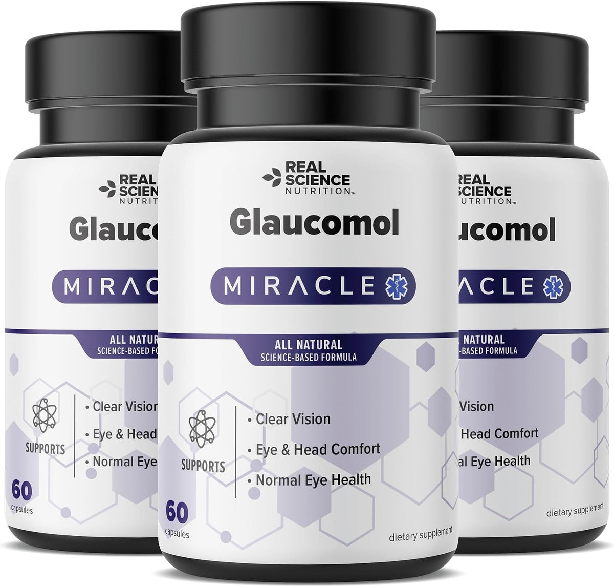 Real Science Glaucomol Miracle - Natural Eye Vitamins & Eye Supplements for Optic Nerve & Ocular Circulation Support – with Vitamins C, D & B12 for Vision Clarity & Eye Comfort – Made in USA, 60 Caps - görsel 10
