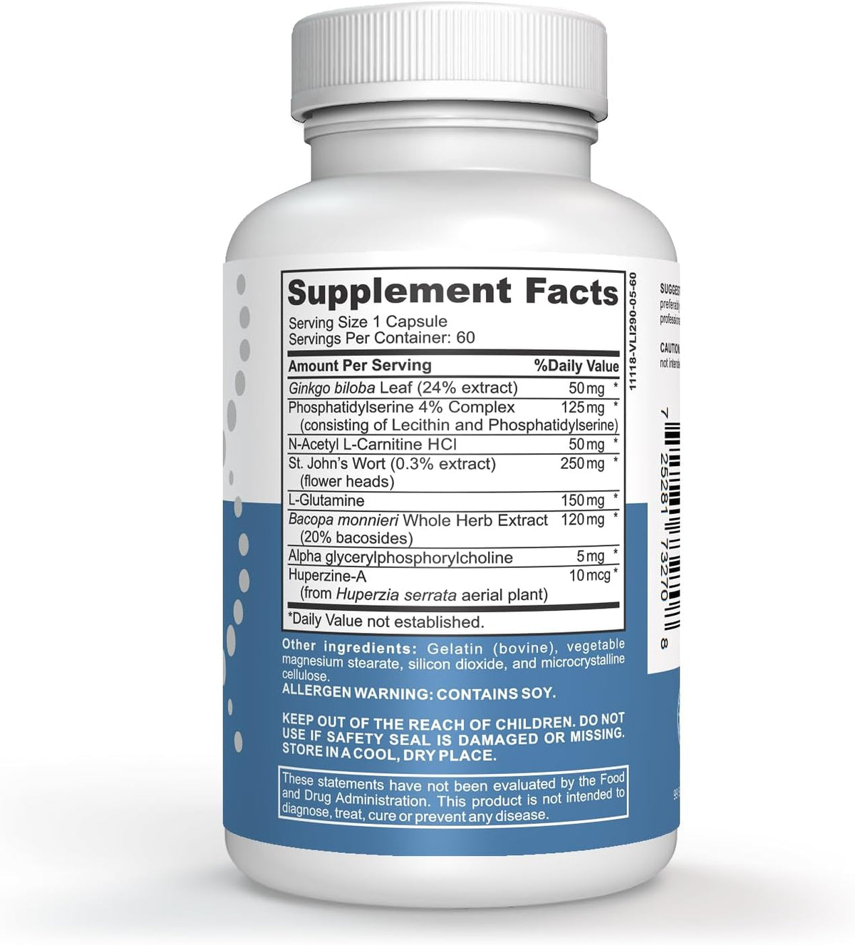 Advanced Memory Formula – Brain Supplement for Memory, Focus and Mental Performance (180 Capsules) - görsel 1