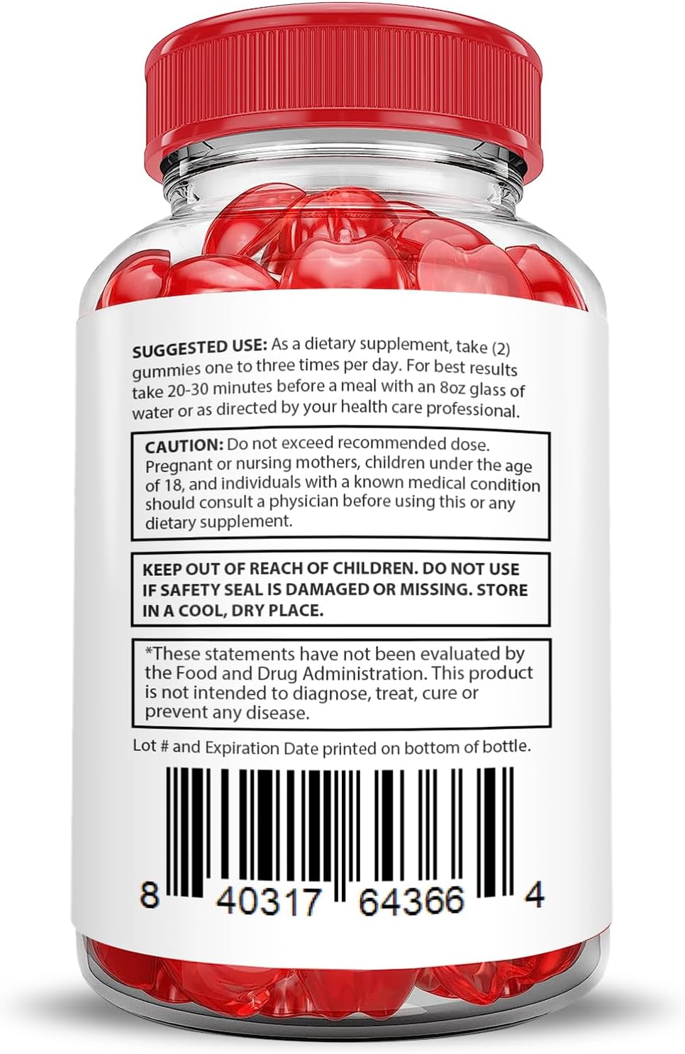 Vital Grow XL Gummies - Apple Cider Vinegar, Folate & Vitamin B12 - 60 Gummies (Pack of 2) - görsel 6