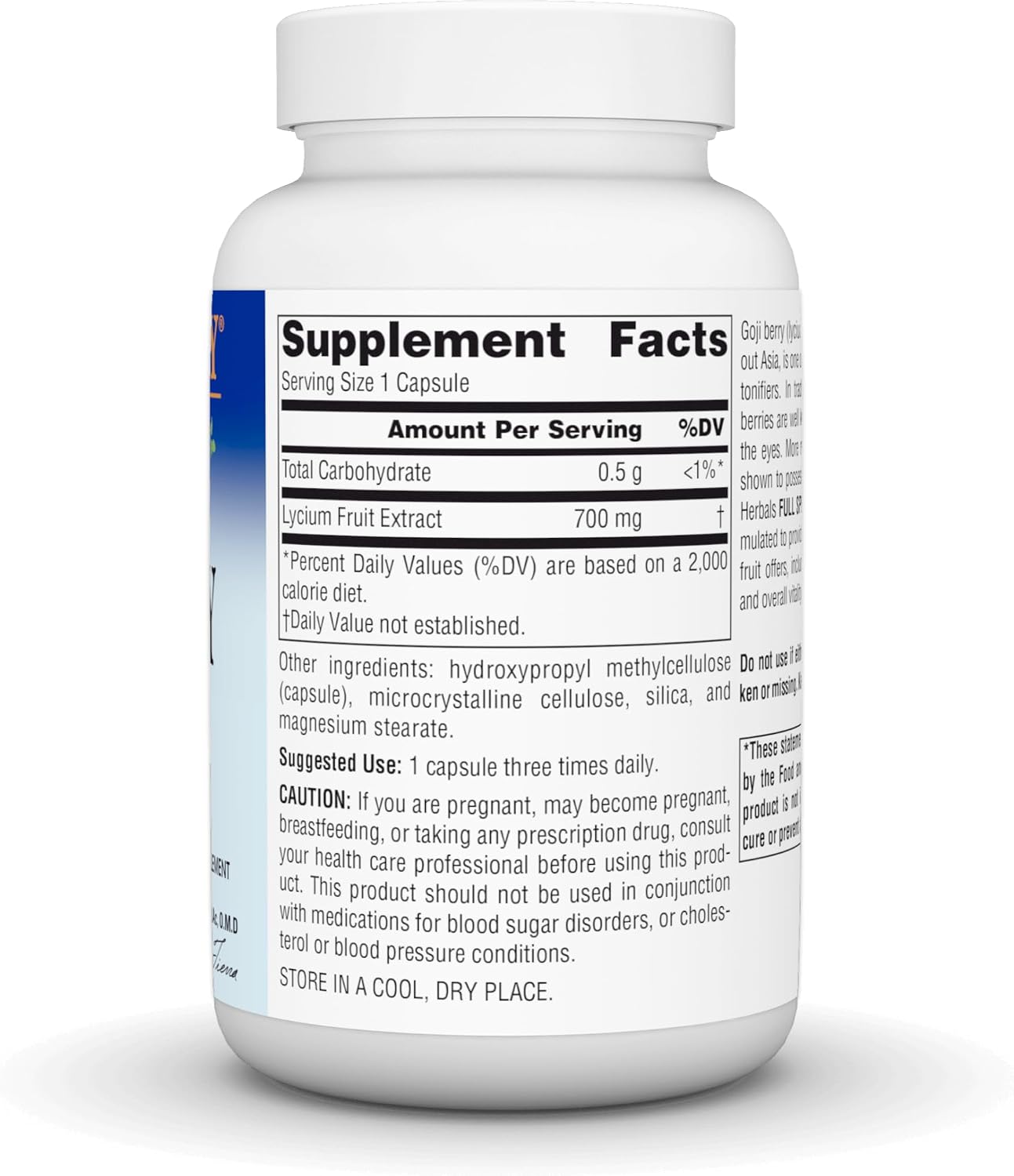 Planetary Herbals Goji Berry Full Spectrum 700mg, Botanical Elixir for Health and Longevity, 90 Vegetarian Capsules - görsel 3