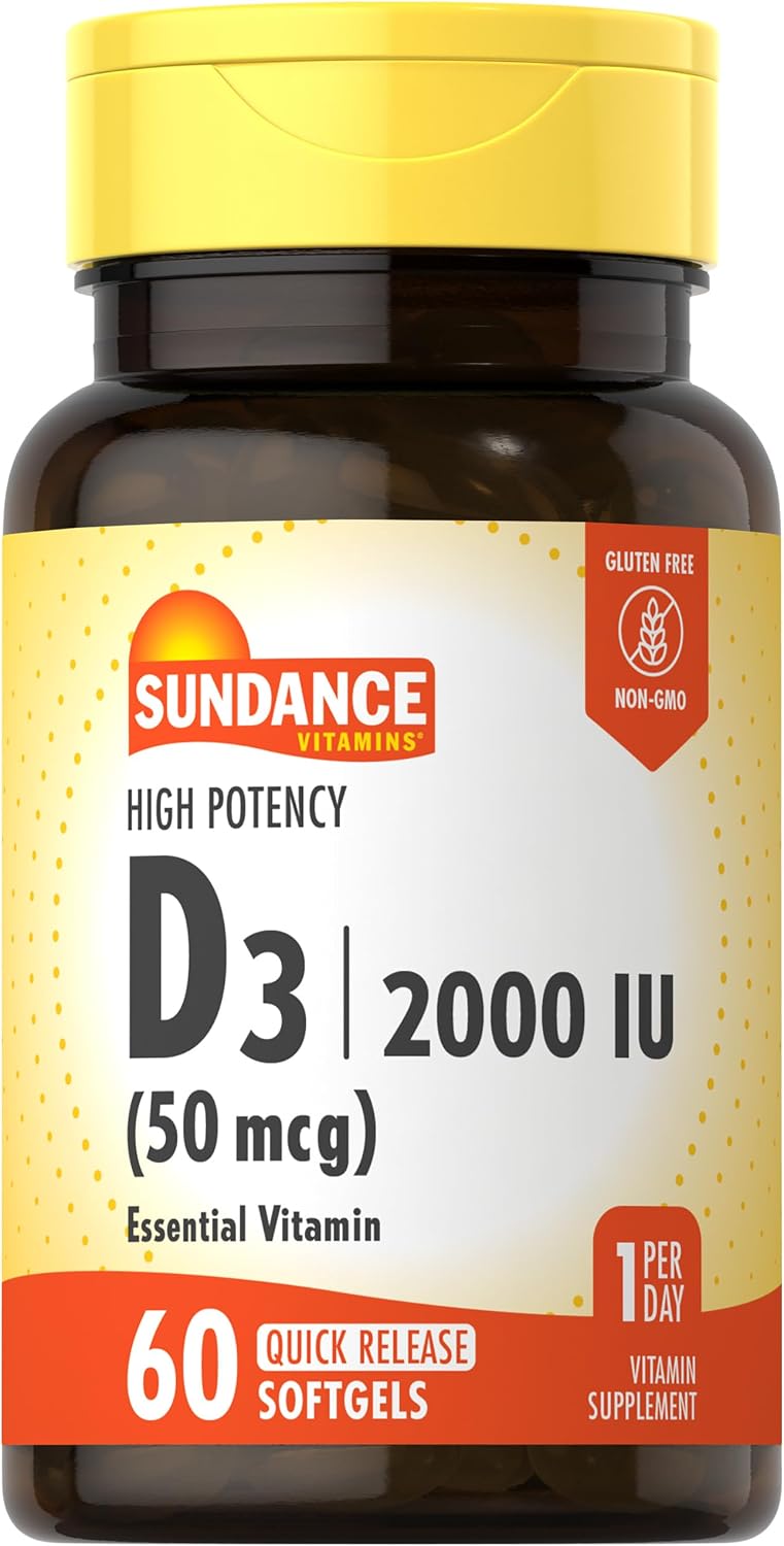 Sundance Vitamin D3 1000 IU - 300 Softgels - High Potency Essential Vitamin - Non-GM & Gluten-free - görsel 7