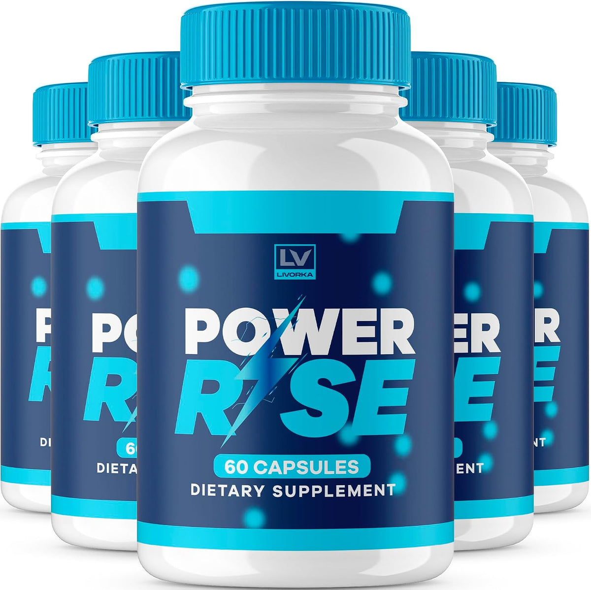 (5 Pack) Power Rise Pills, Power Rise Capsules Advanced Formula, Official Power Rise All Natural Capsulas, Power Rise All-Natural Support Pastillas, Power Rise Pills Reviews, 300 Capsules For 5 Months - görsel 1