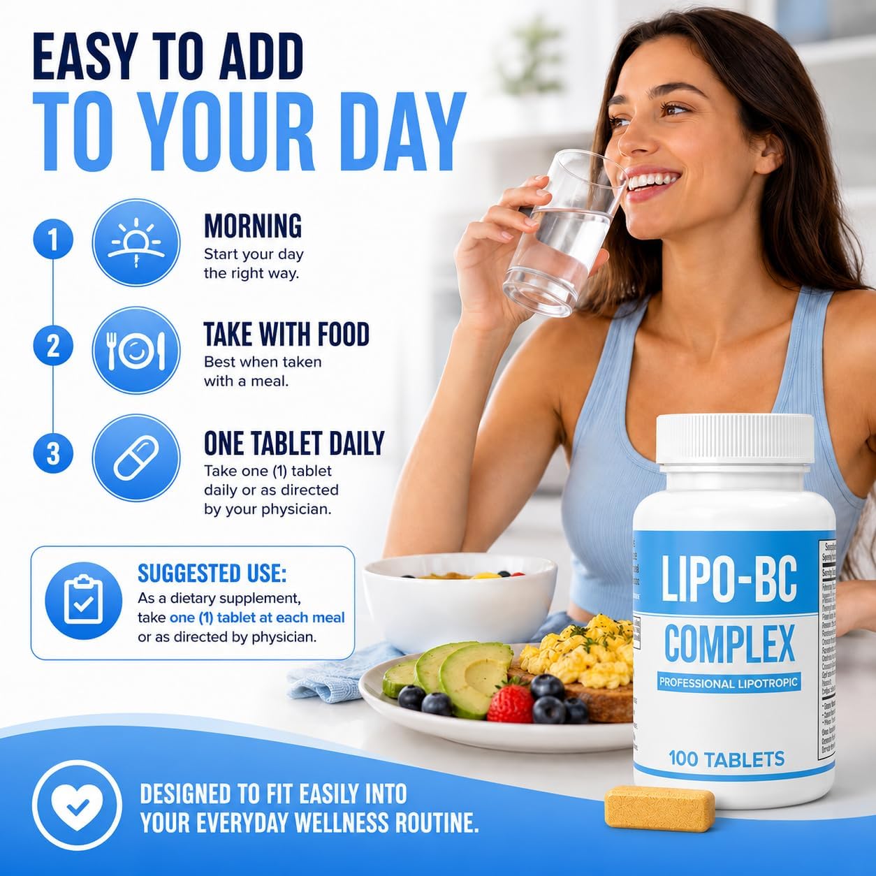 Lipo BC Complex, 200 Tablets (2-Pack) - görsel 5