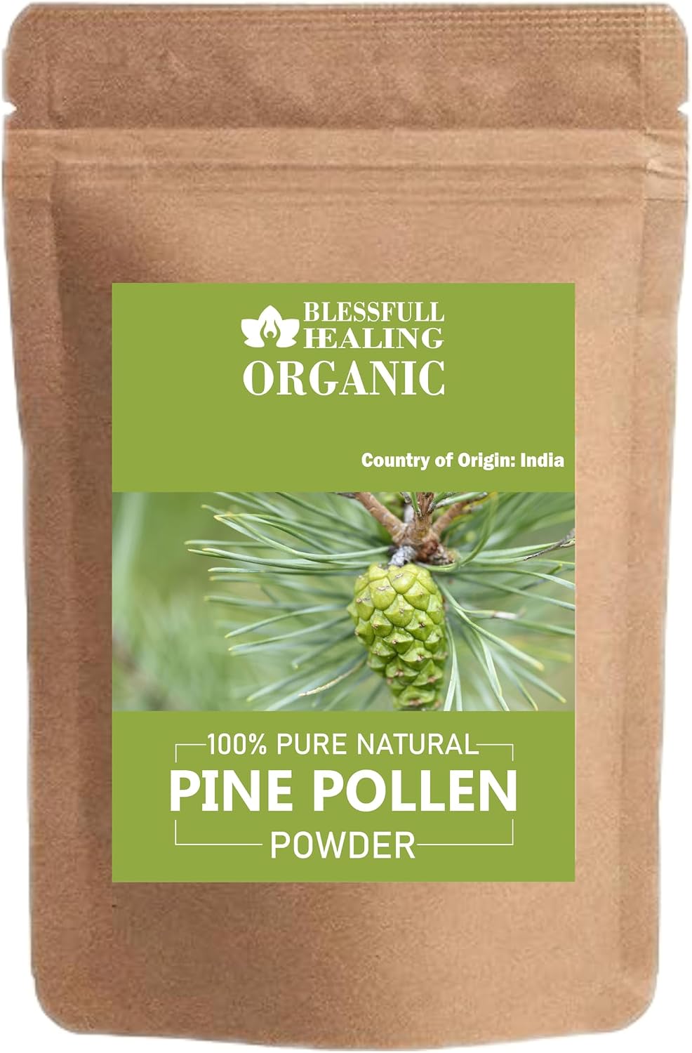 Organic Pine Pollen Powder – 100% Pure – 100g (3.52 oz) - görsel 1