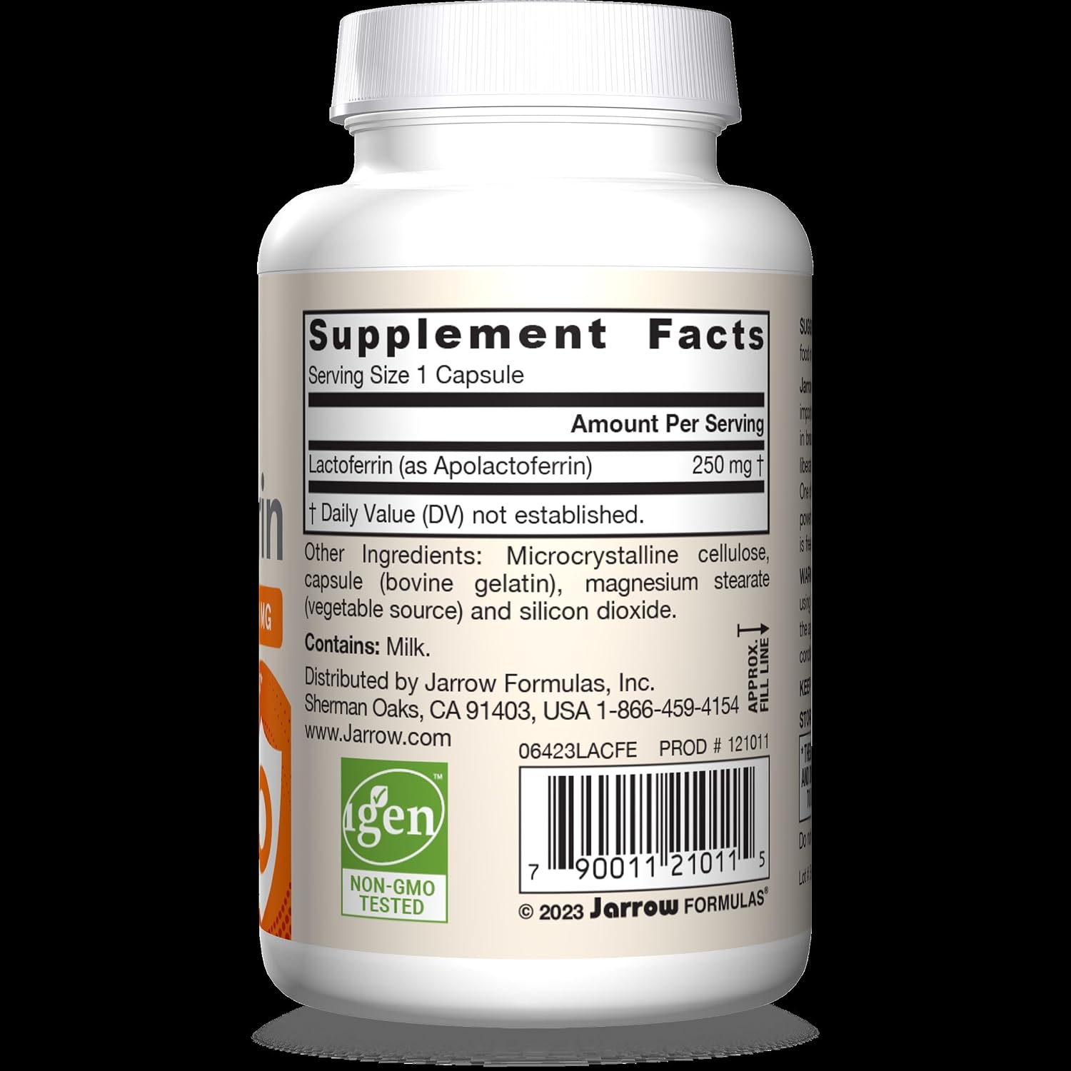 Jarrow Formulae Lactoferrin 250 mg – Immune Support & Iron Absorption – 60 Capsules - görsel 10