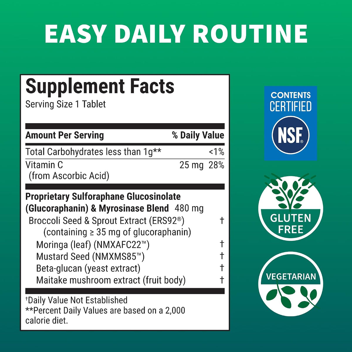 Nutramax Laboratories Avmacol Extra Strength - Sulforaphane Food Supplement for Immune and Natural Defence Support, 75 Tablets - görsel 2