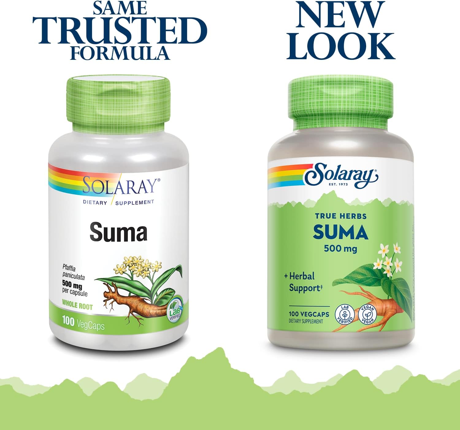 SOLARAY Suma Root 500mg - Traditional Herb for Stress & Immune Support - Non-GM & Vegan - 100 VegCaps - görsel 2