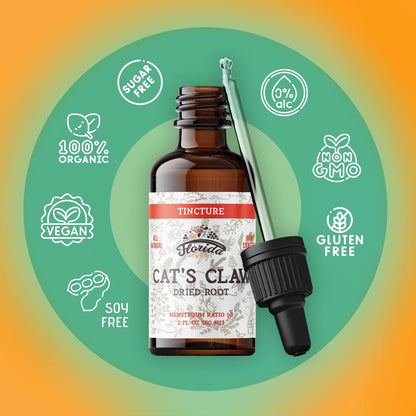 Cat's Claw Tincture, Alcohol-Free Organic Supplement, 60 ml