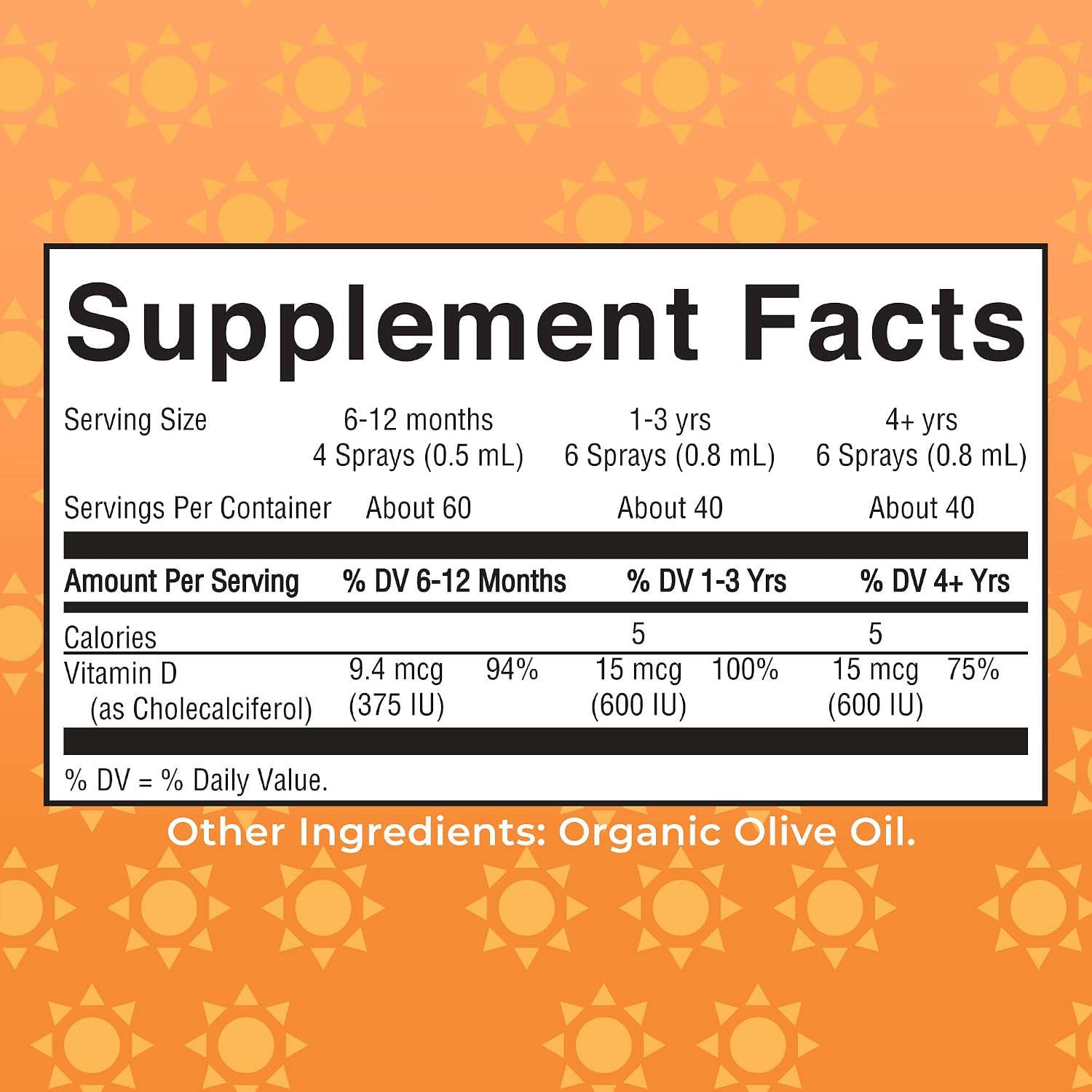 MaryRuth Organics Vegan Vitamin D3 Spray - Certified Organic, Sugar-Free, 30 Servings - görsel 2