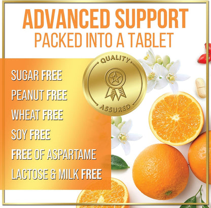 Hello Lovely! Vitamin C 1000mg Chewable Tablets with Rose Hips & Bioflavonoids - 120 Tablets