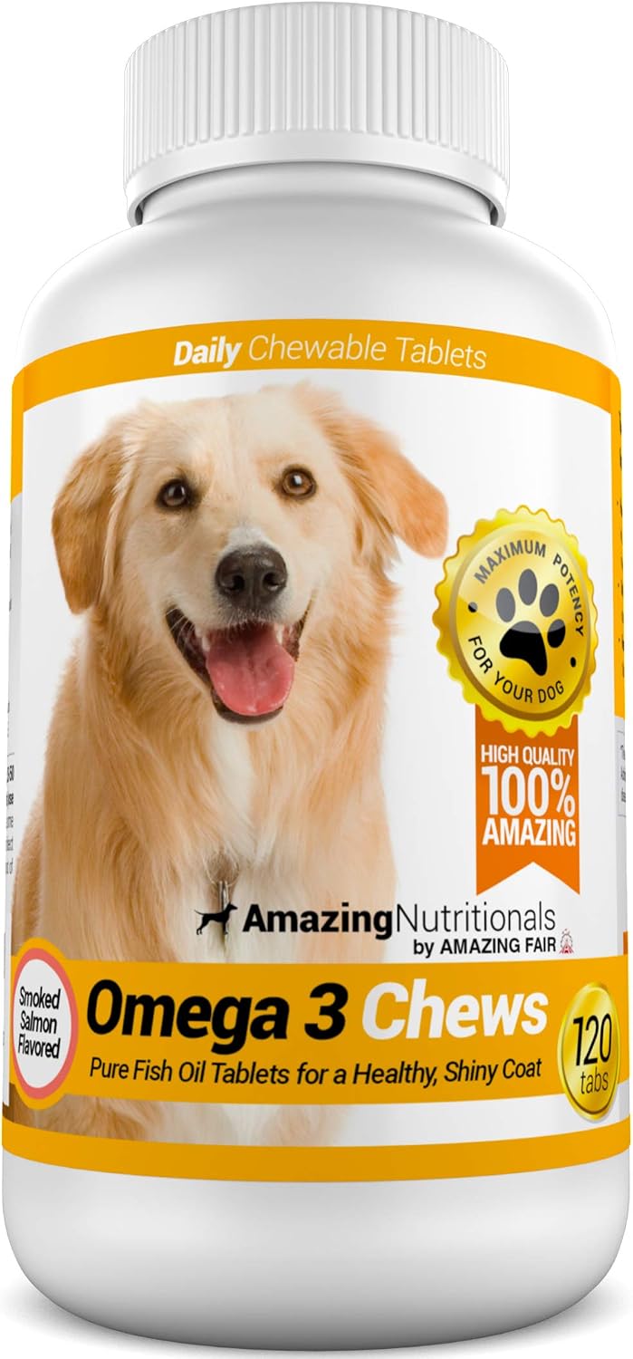 Amazing Omega-3 for Dogs - Fish Oil Supplement 90 Salmon Soft Chews - görsel 7