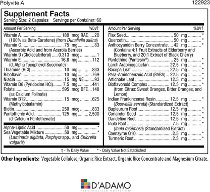 D'Adamo Personalized Nutrition - Optimal Health Stack (Blood Type A)
