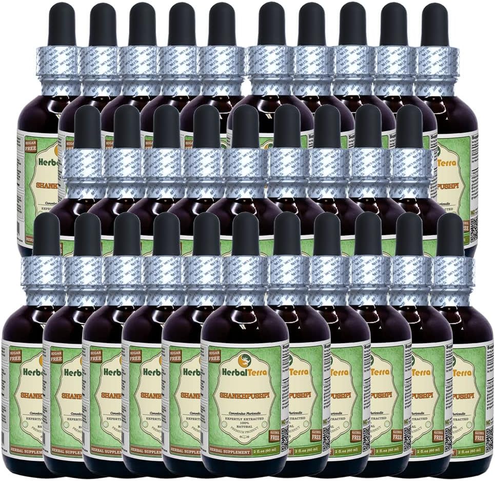 Shankhpushpi (Horseshoe Vitex) Alcohol-Free Liquid Extract - Concentrated Glycerite, 60 ml - görsel 1