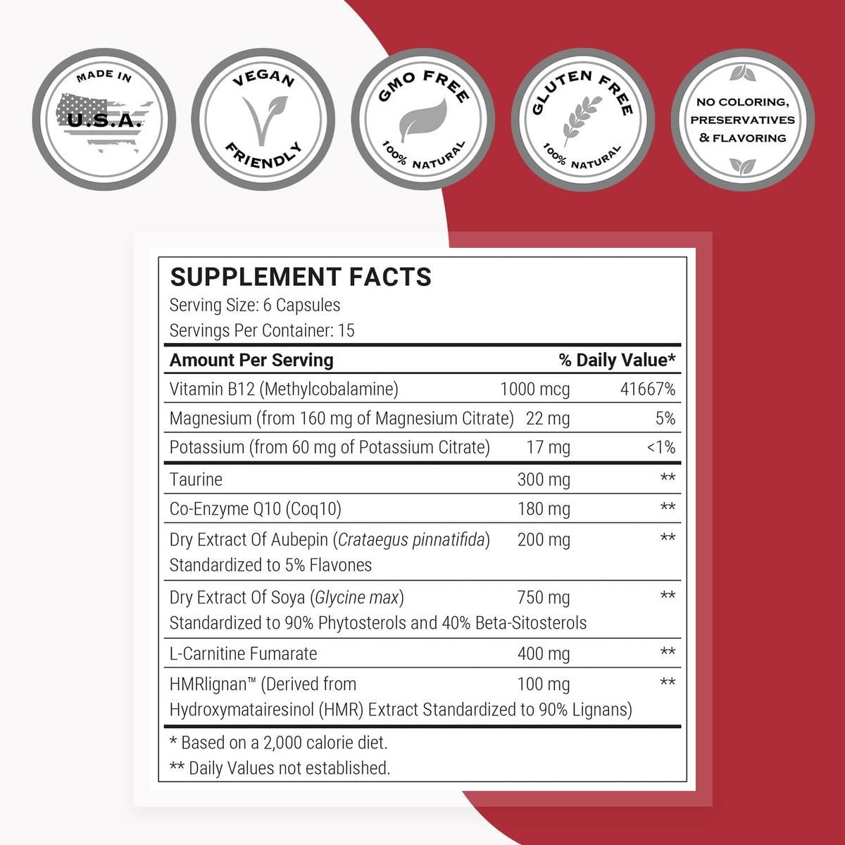 Supersmart Cardio Booster (Advanced Formula) – with Taurine, CoQ10, Potassium, Phytosterols – 90 Vegan Capsules - görsel 4