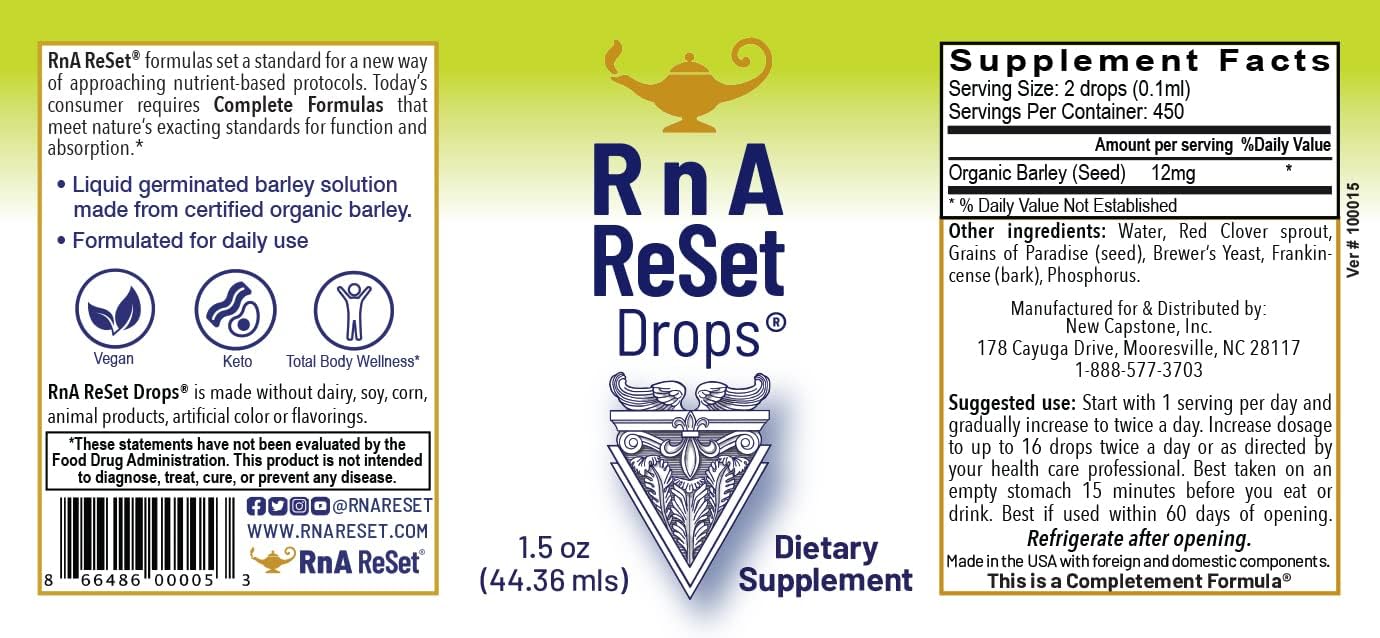 RnA ReSet - Total Body Reset, Dietary Supplement Protocol, Magnesium, Electrolytes, Vitamin B, Vanilla Protein Powder - görsel 6