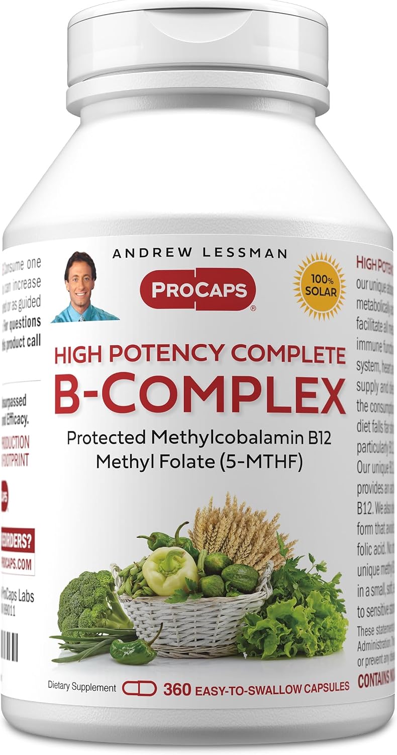 ANDREW LESSMAN High Potency B-Complex - 360 Capsules - görsel 1