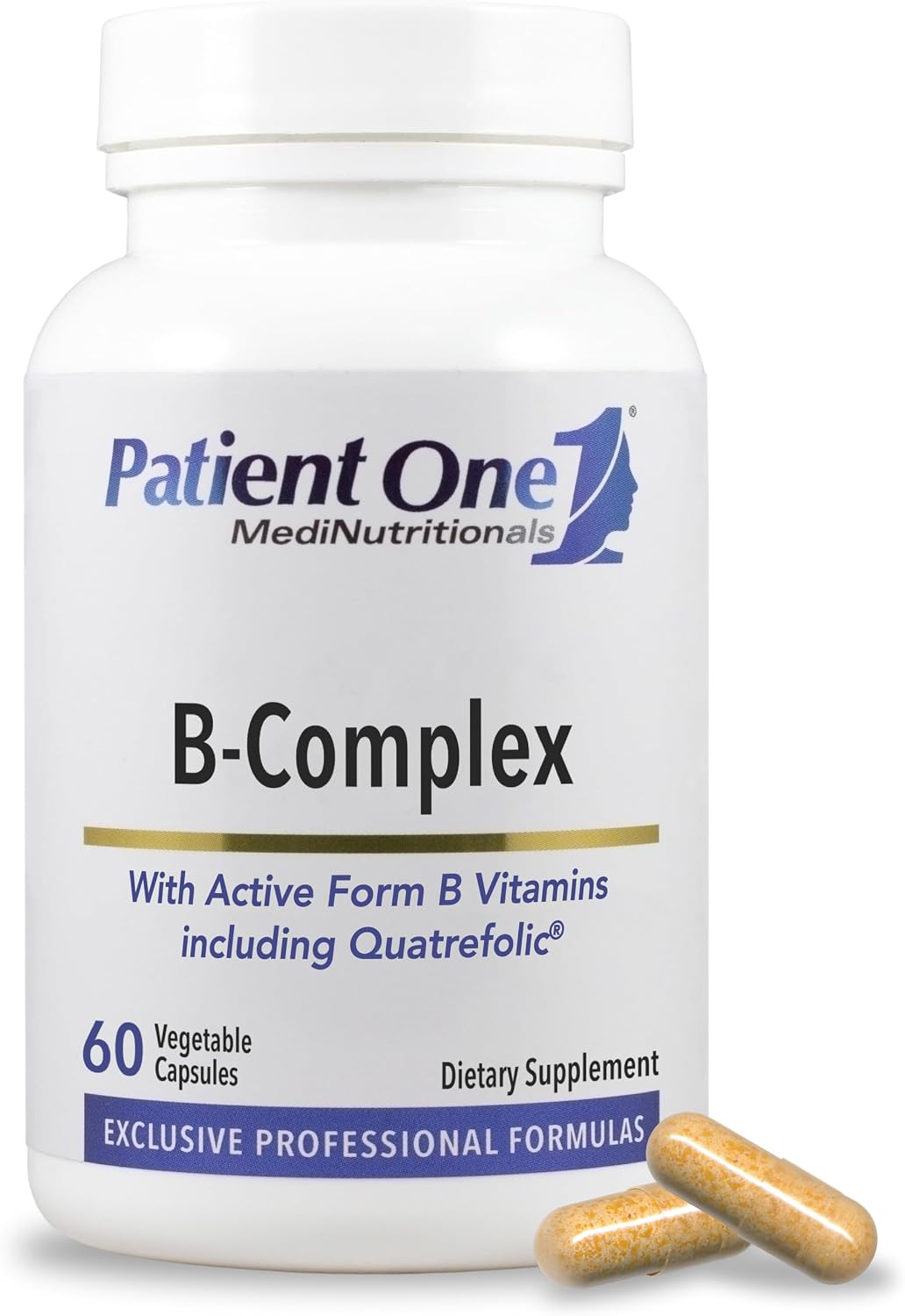 Patient One B-Complex - Support Energy, Heart & Brain Health - 60 Capsules - görsel 1