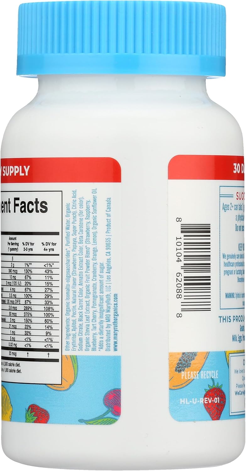 Mary Ruth's Kids Sugar-Free Multivitamin Gummies, 30 Gummies - görsel 2