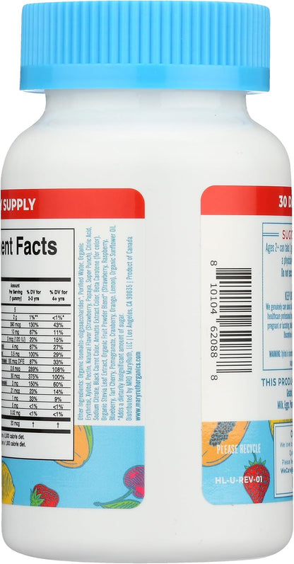 Mary Ruth's Kids Sugar-Free Multivitamin Gummies, 30 Gummies