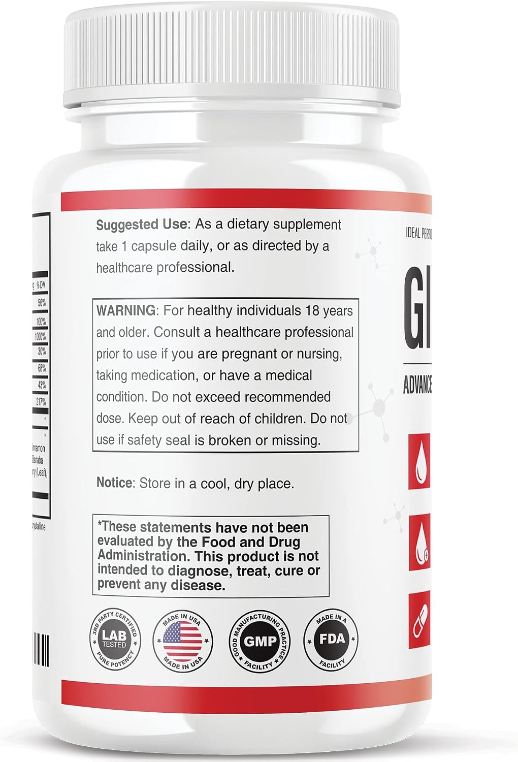 IDEAL PERFORMANCE Glucofort Formula Supplement (5 Pack) - görsel 3