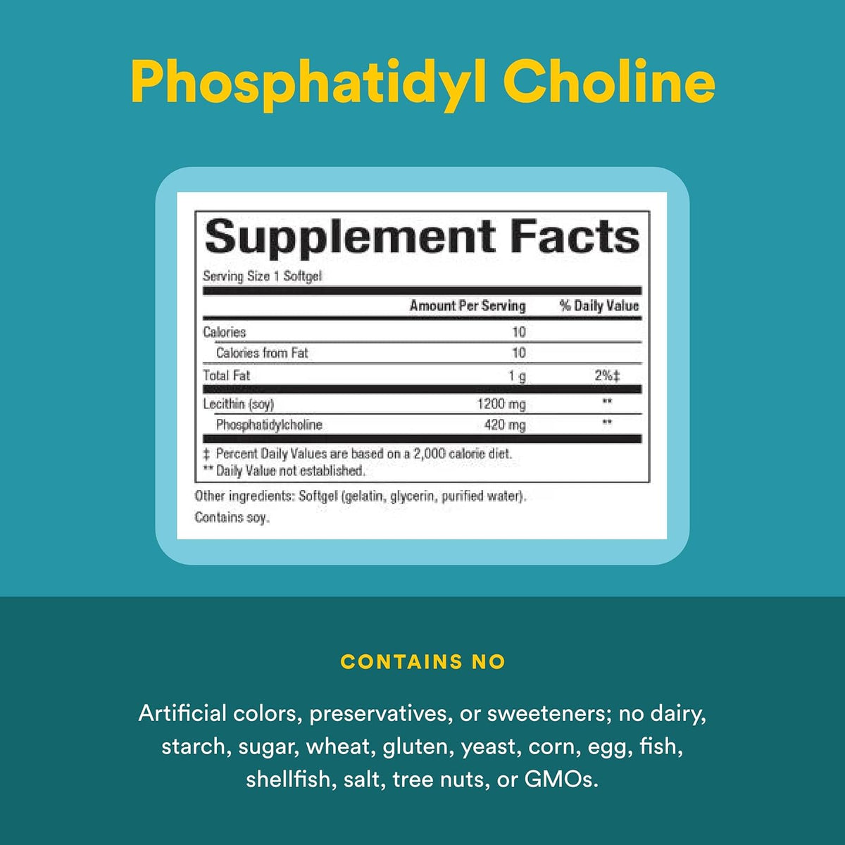 Natural Factors Phosphatidyl Choline 420mg, 90 Softgels – Supports Normal Liver Function - görsel 4