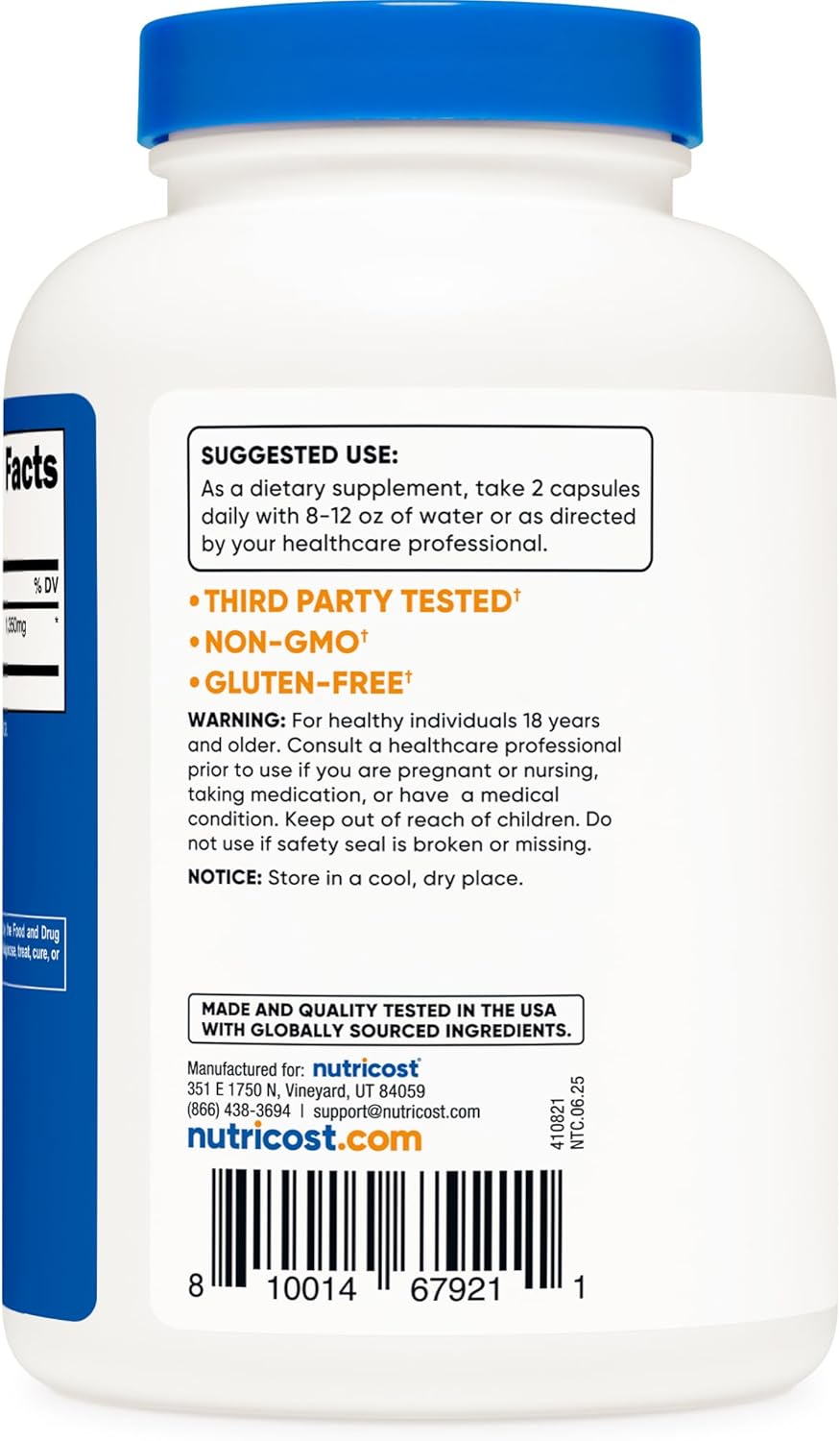 Nutricost Fenugreek Seed 1350mg, 240 Capsules - görsel 4