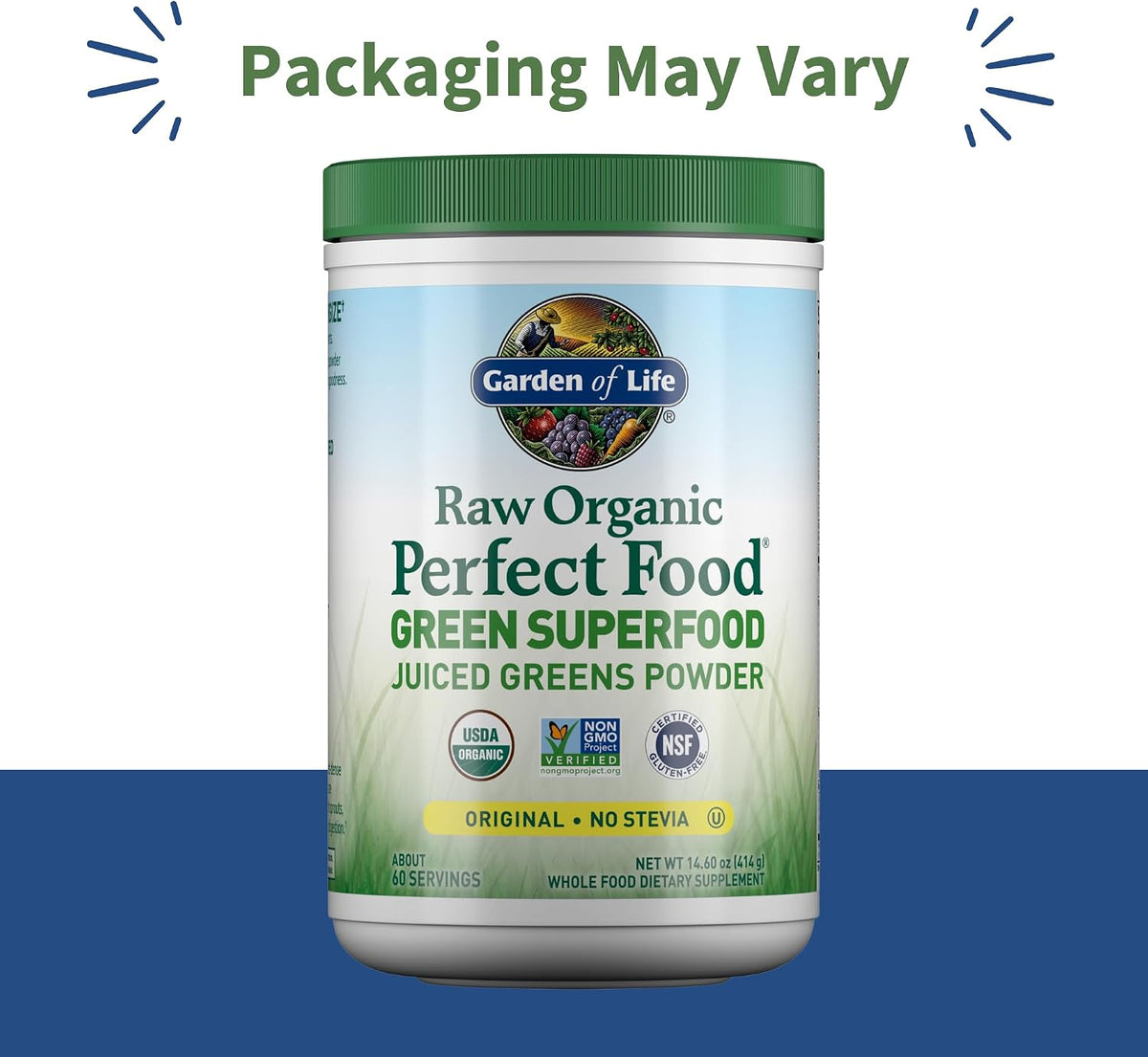 Garden of Life Super Greens Powder Smoothie & Mix, Probiotics & Digestive Enzymes for Digestive Health, Organic Superfoods Nutrition Fruit and Vegetables for Women and Men Energy, Original, 60 Servings - görsel 2