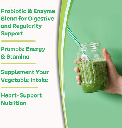 New Vitality Royal Greens Superfood Powder – Organic Vegetable Blend with Probiotics & Antioxidants, 305 g (30-Day Supply) – Image 5