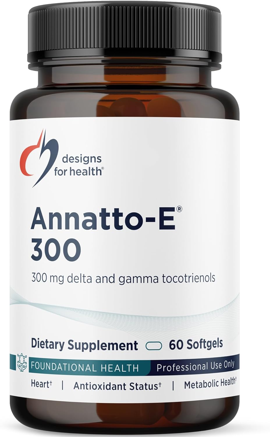 Designs for Health Annatto-E 300 mg Tocotrienols - DeltaGold Vitamin E Complex Supplement with Delta + Gamma Tocotrienols - Cardiovascular, Healthy Ageing + Antioxidant Support - Non-GMO (30 Softgels) - görsel 7