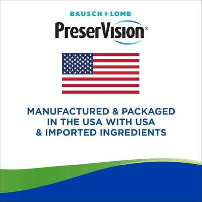 PreserVision AREDS 2 + Multivitamin - 2-in-1 Eye Vitamin with Lutein, Zeaxanthin, Zinc, and Vitamins C, D & E - 100 Softgels