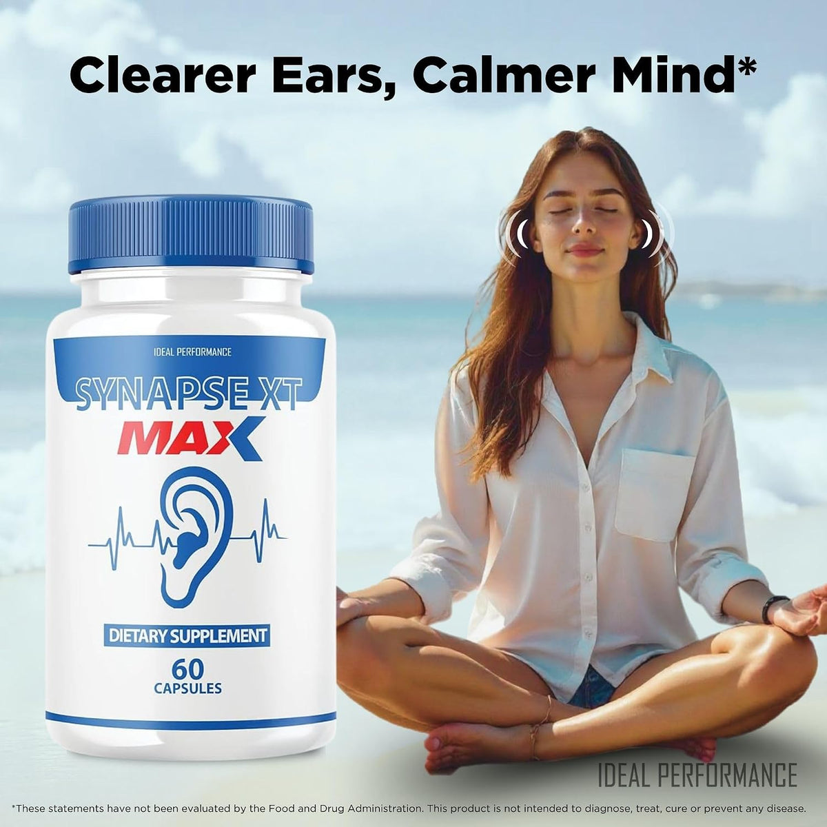 IDEAL PERFORMANCE Synapse XT Tinnitus Food Supplement – 60 Capsules - görsel 2