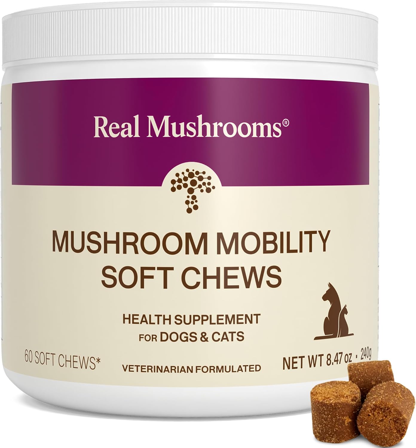 Real Mushroom Immune Pet Chews – Daily Digestive & Immune Support for Dogs and Cats (60 Chews) - görsel 10