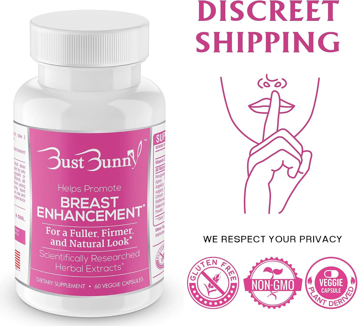 Bust Bunny Bust Enhancement Pills – 6 Month Supply - görsel 3