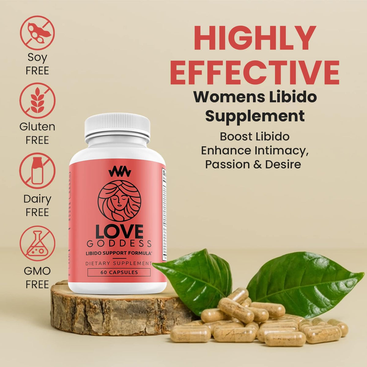 Love Goddess Women's Libido Support Supplement with Miura Puama - görsel 6