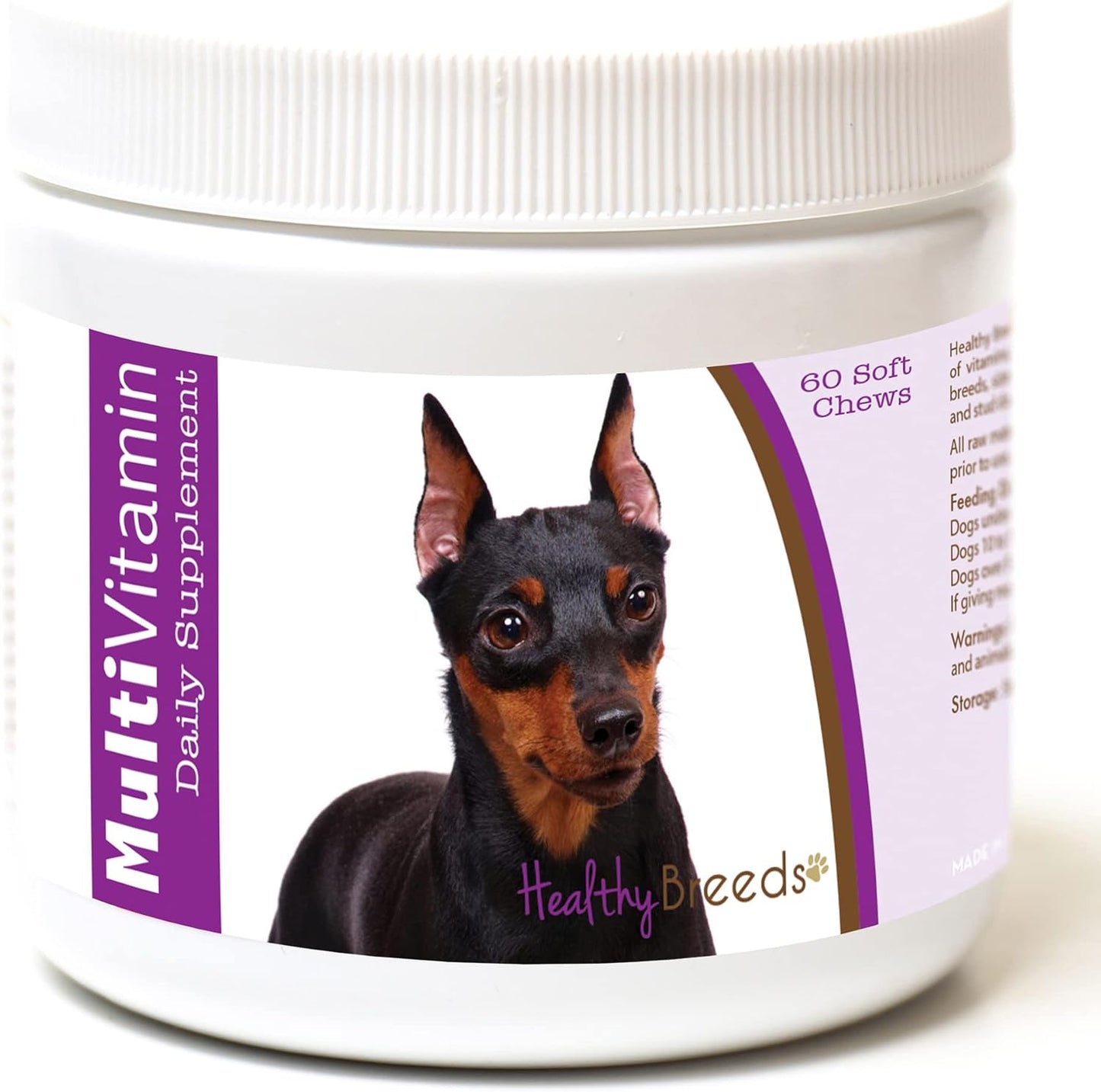 Healthy Breeds Miniature Pinscher Multivitamin Soft Chews 60 Count - görsel 1