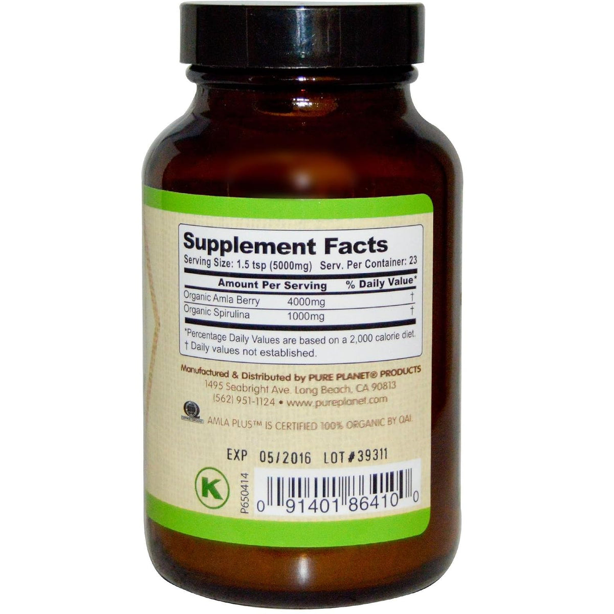 Pure Planet Organic Amla-C Plus Powder, 114 g - görsel 2