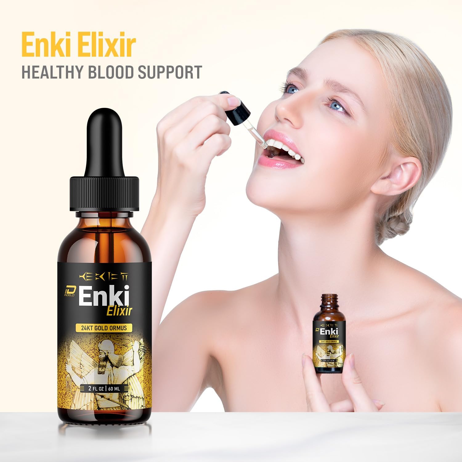 Enki Elixir Drops – Natural Herbal Liquid Food Supplement – 5 Pack (5 Month Supply) - görsel 2