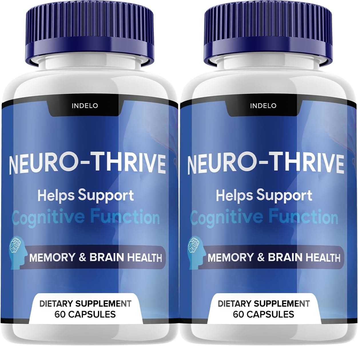 Neuro Thrive Brain Supplement – Memory & Cognitive Support (2 Pack, 120 Capsules) - görsel 1