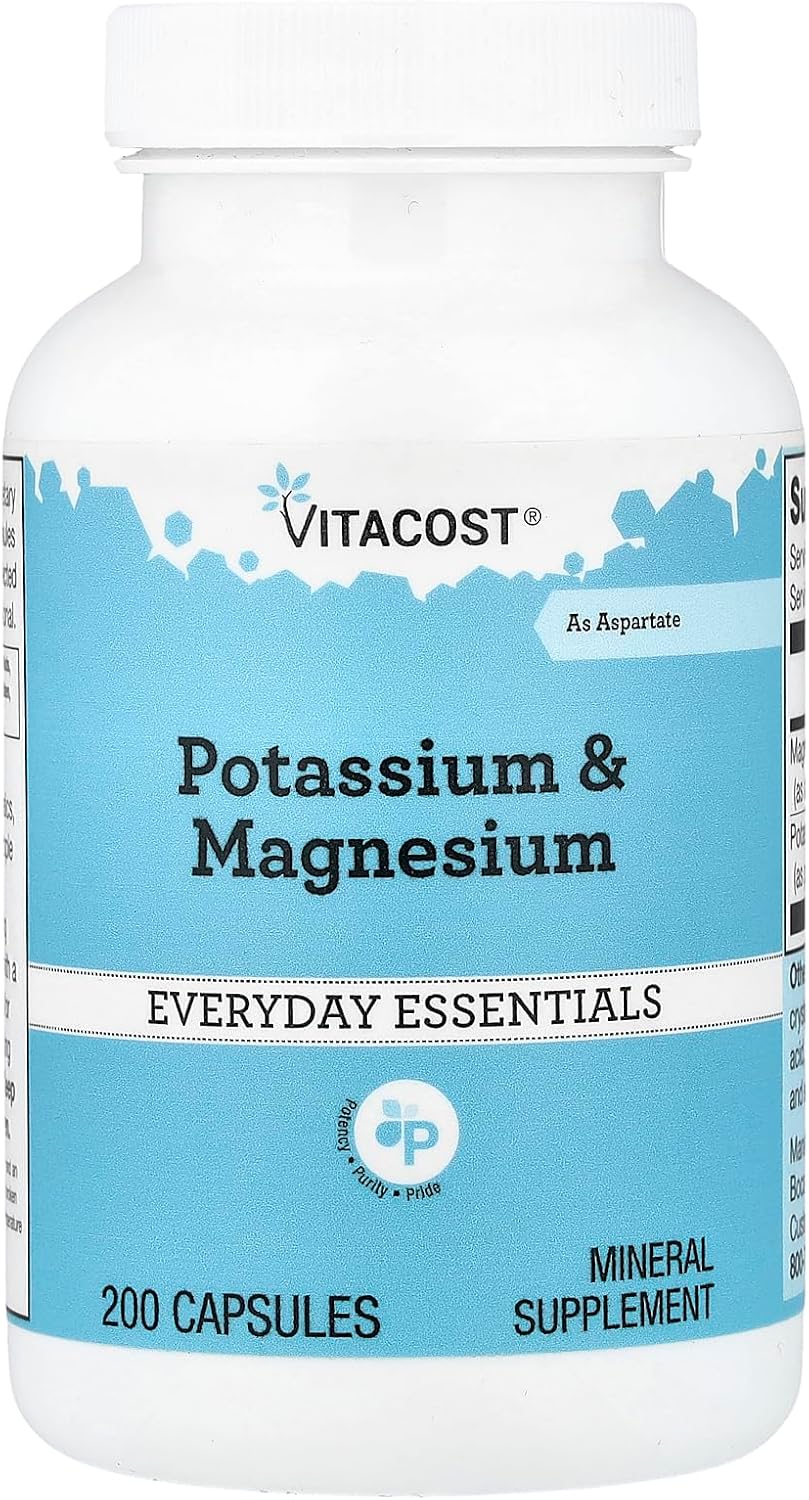 Vitacost Potassium & Magnesium, 200 Capsules - görsel 1