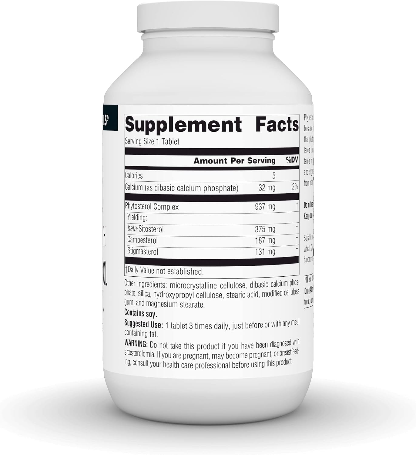 Source Naturals Mega Strength Beta Sitosterol, Plant Sourced, 375mg - 240 Tablets - görsel 2
